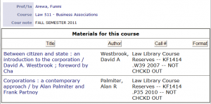 uci library  course reserves