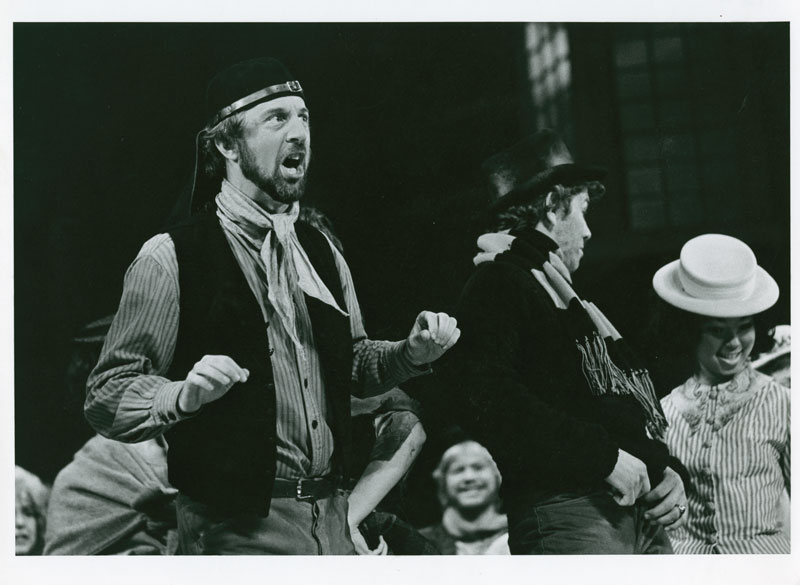 Robert Cohen as Alfred Doolittle in Lerner and Loewe's My Fair Lady, 1975 (MS-P069).