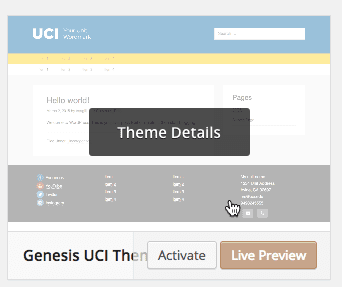 Preview of Genesis UCI theme