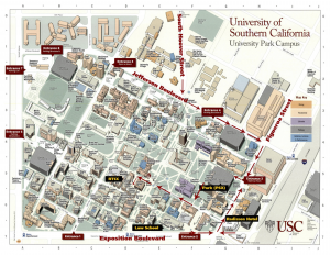 USC campus-map-PSX lot-RTCC