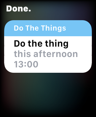 Do the thing this afternoon 13:00