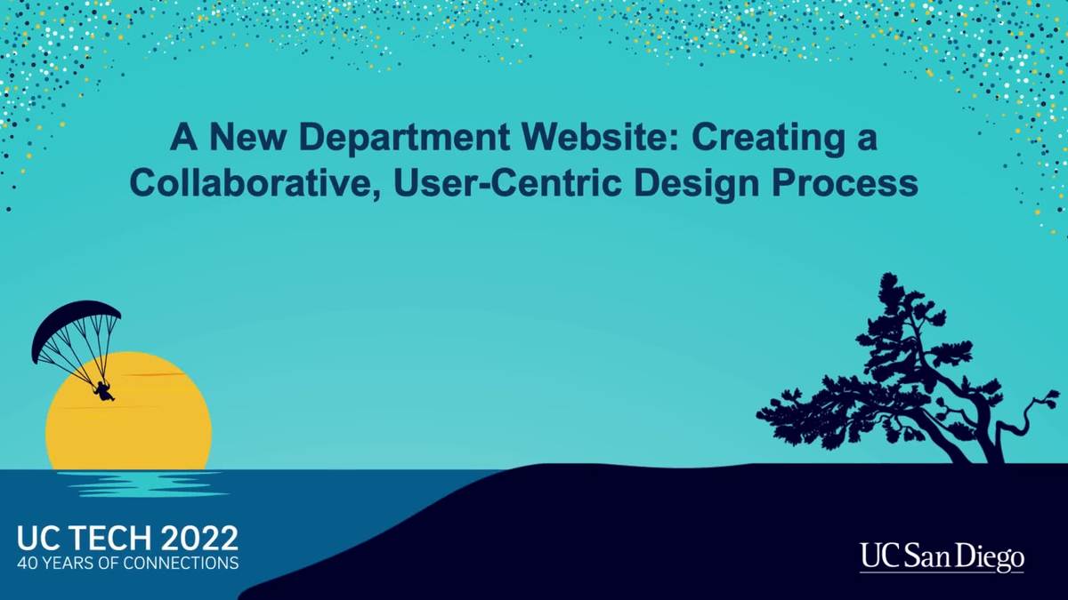 A New Department Website