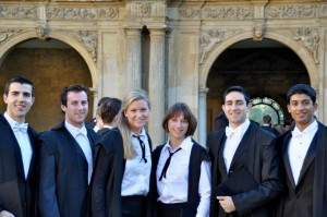 Megan and other Rhodes Scholars matriculating at Oxford